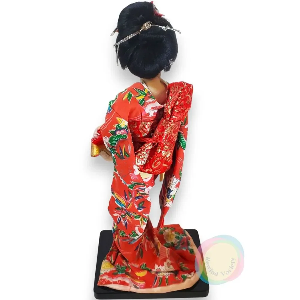 Vintage 1962 1963 Japanese Geisha Dolls Set of 3 11